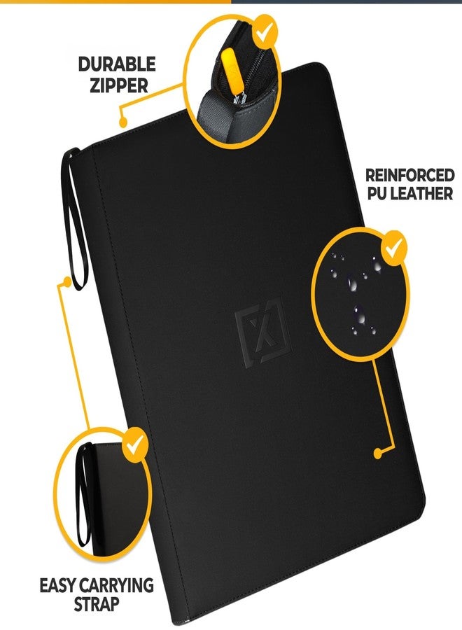 HOMEXPRO X PRO 1000+ Card Binder - Comes with 200 Card Sleeves | Compatible with TCG, Sports, MTG & More - 16 Pocket Card Binder | TCG Binder - Image 3
